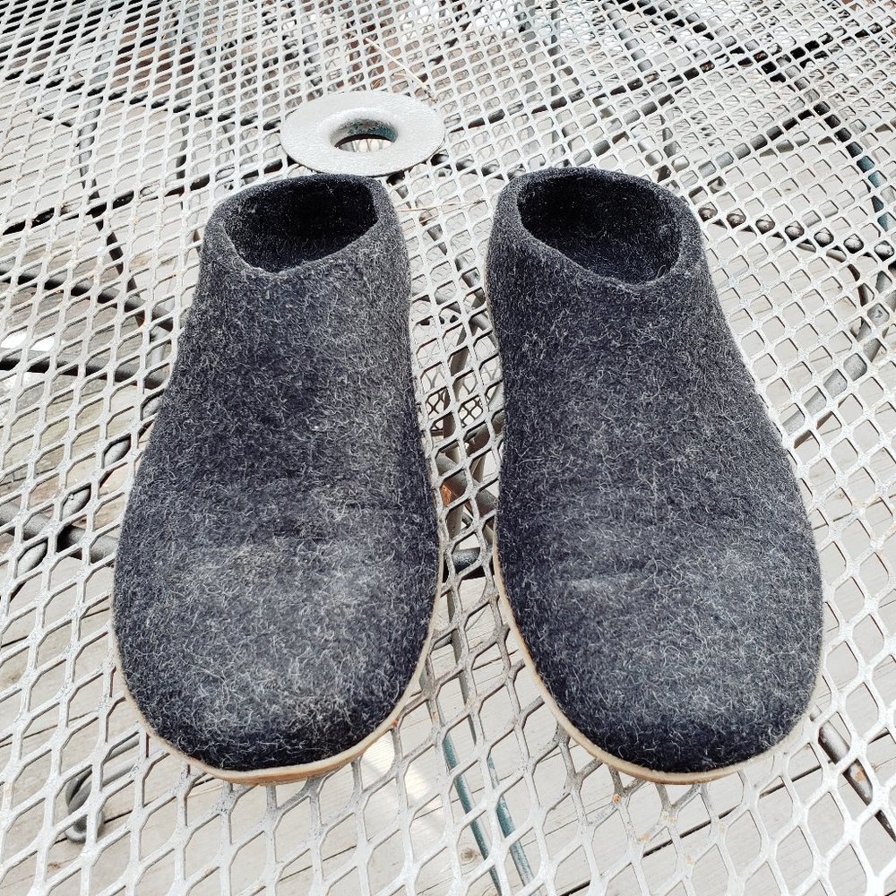 Glerups - Charcoal Slipper - Size 45